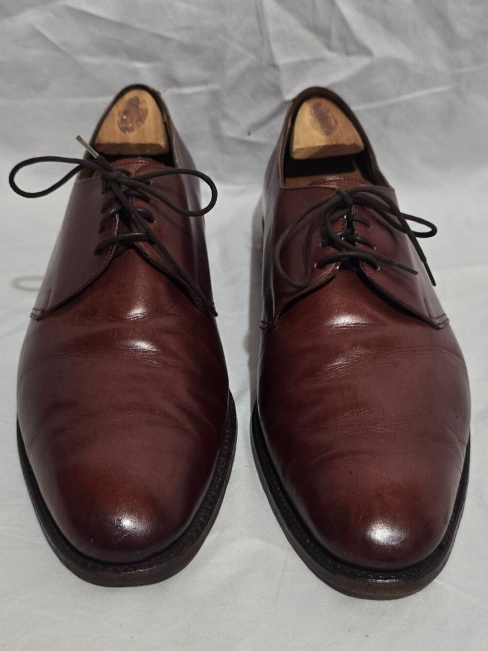 Peal & Co. Brooks Brothers Made in Italy Brown Oxford Leather Shoe - sz 10 1/2 E